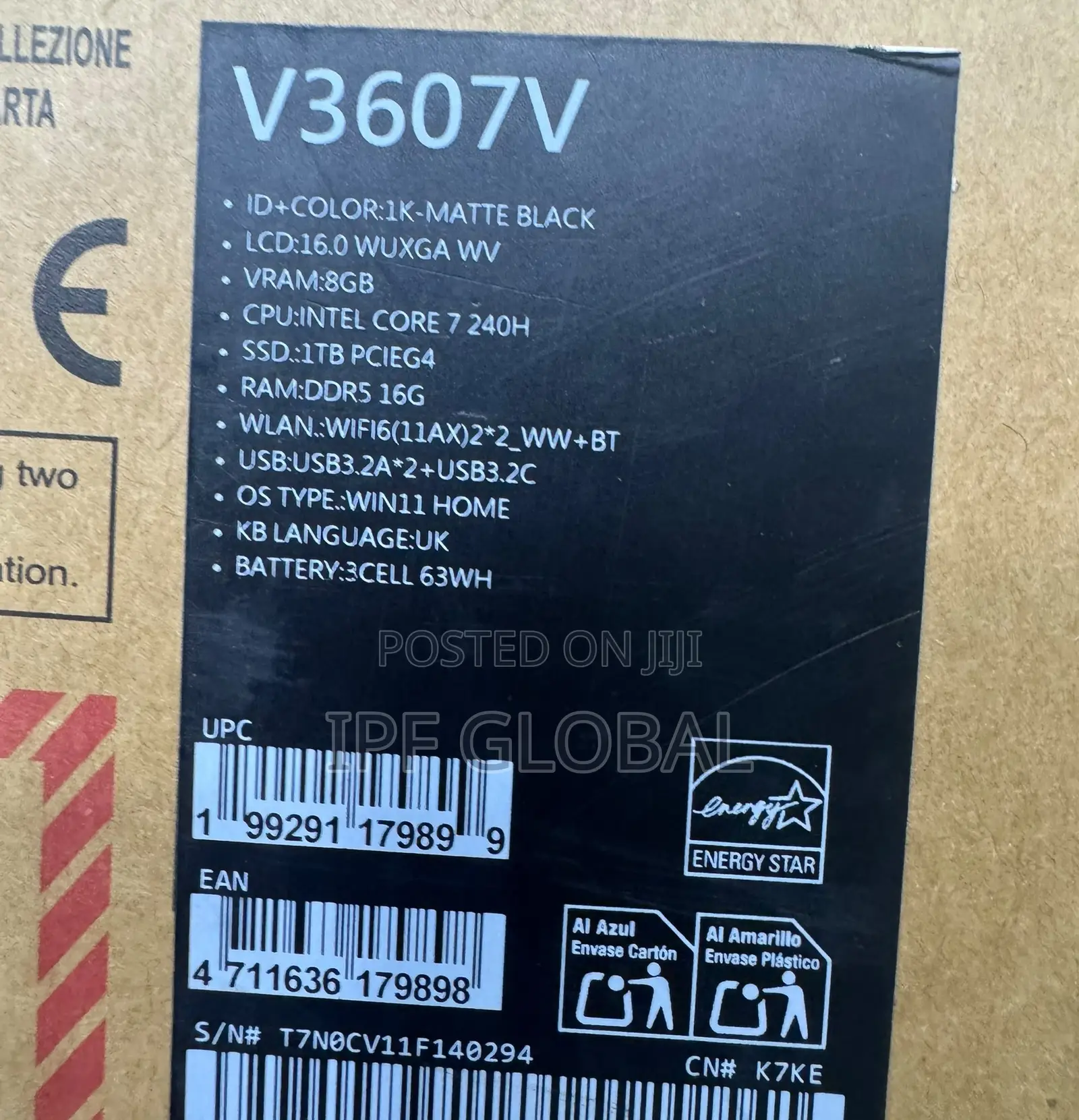 New Laptop Asus 16GB Intel Core 7 SSD 1T