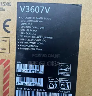 New Laptop Asus 16GB Intel Core 7 SSD 1T