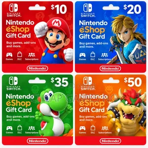 Nintendo Switch eShop Gift Cards $10 - $50