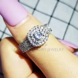  White Gold Plated Platinum Proposal Ring,