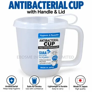 Japanese Antibacterial Cup With Lid and Handle