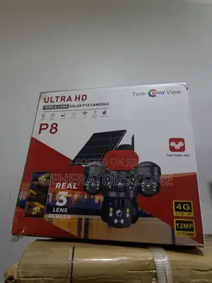 PTZ High Definition Triple Lens Solar Security Camera