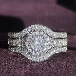 3-Piece Combination Royal Wedding Ring