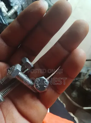 Silver Hexagonal-Head Bolts