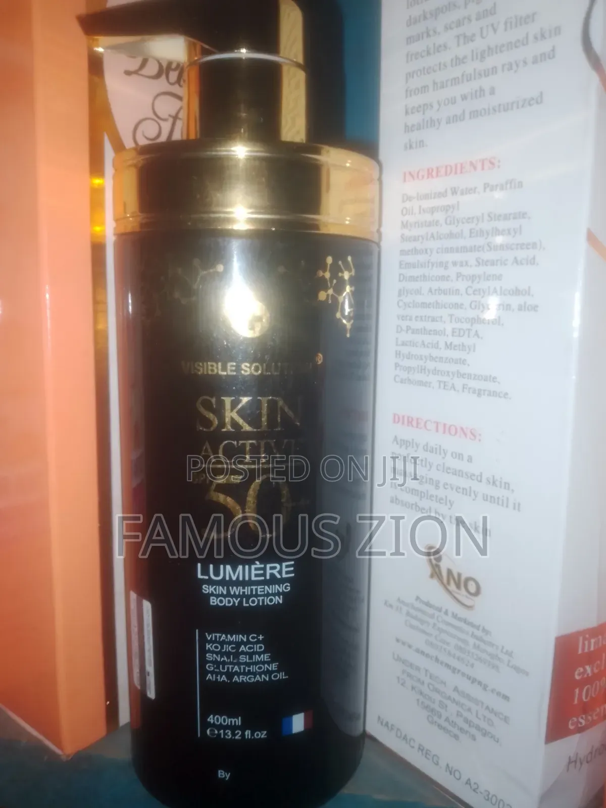 Skin Brightening Lotion for Fair Complexion