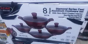 Original Dzire 8-Piece Cast Aluminum Non-Stick Cookware Set