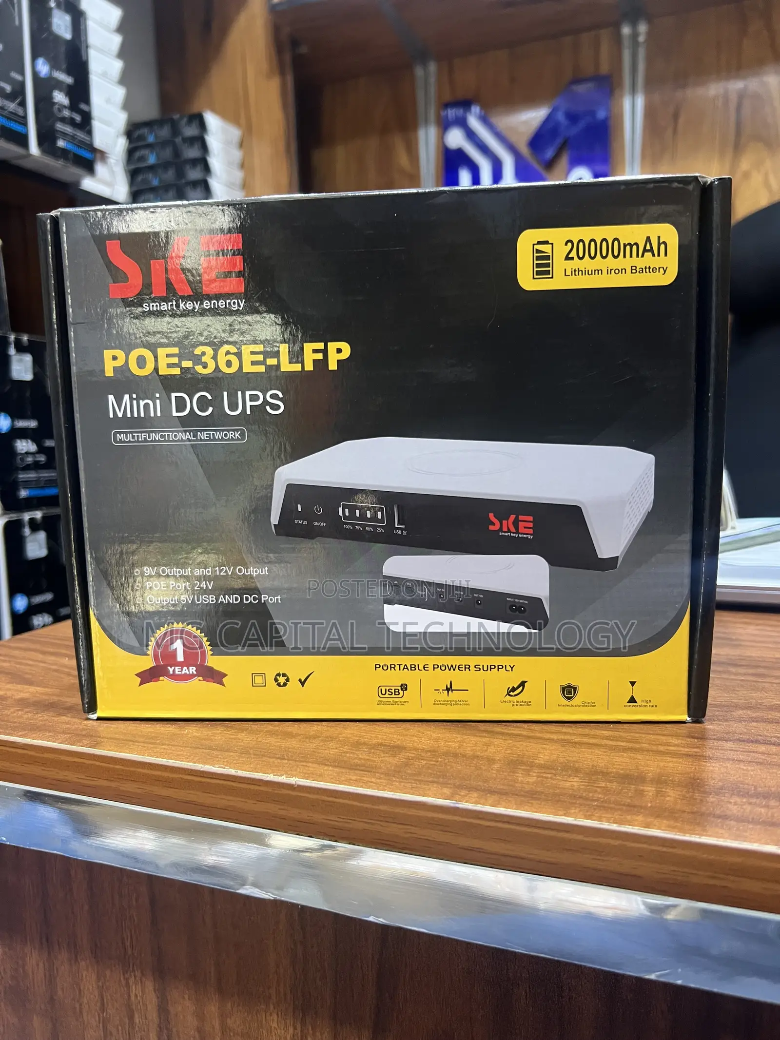 Ske-Poe-36e-LFP Mini Dc Ups 20000mah