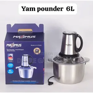 Stainless Steel Electric Food Processor and Yam Pounder