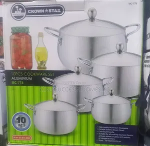 Crown Star Master Chef 10-Piece Heavy-Duty Aluminium Cookware Set