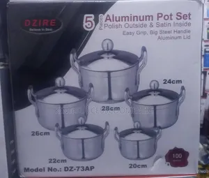 Original Dzire 5-Piece Heavy-Duty Aluminum Pot Set