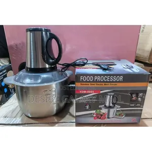 Stainless Steel Electric Food Processor and Yam Pounder