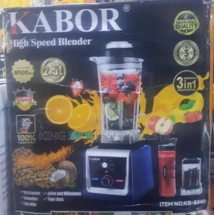 3-in-1 High Speed Commercial Blender – 8500W, 2.5L Capacity