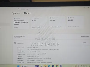Laptop Dell Latitude 7320 16GB Intel Core i7 SSD 256GB