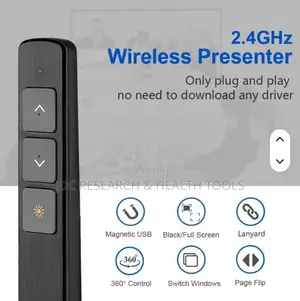 Wireless Presentation Clicker With Laser Pointer and USB Receiver