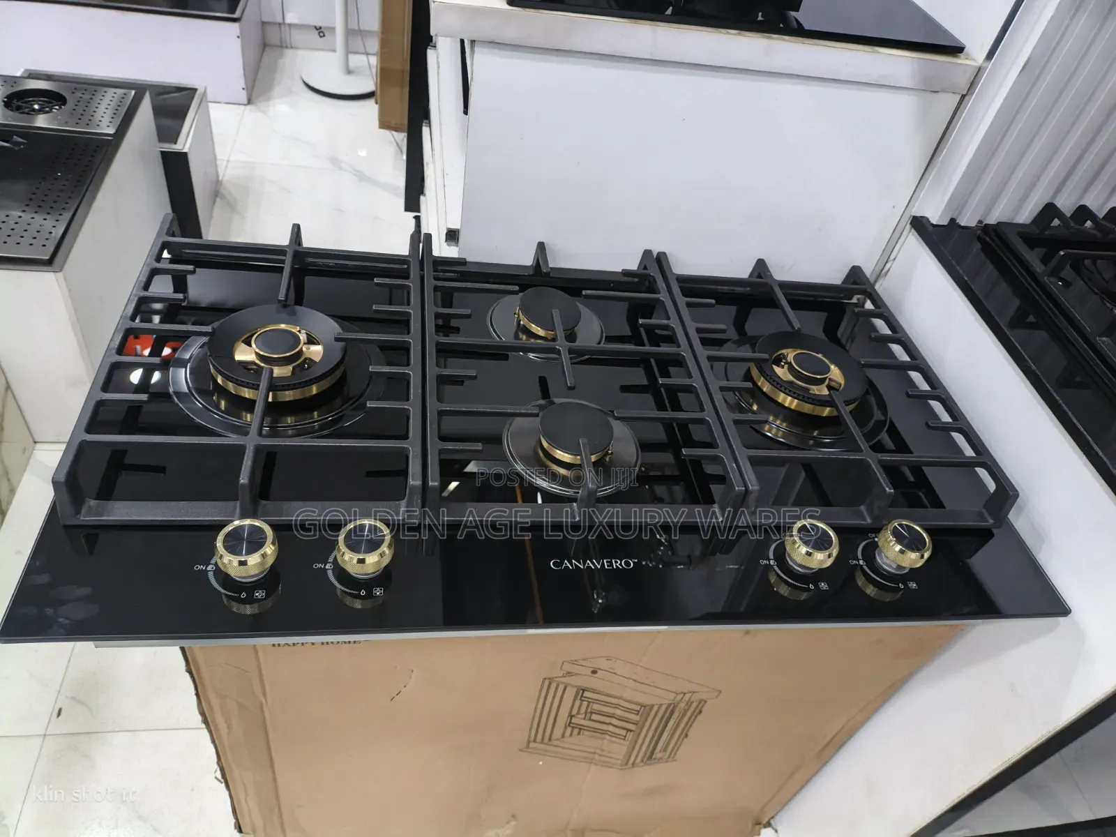 Canavaro Brass 4 Burner Italian Gas Hub