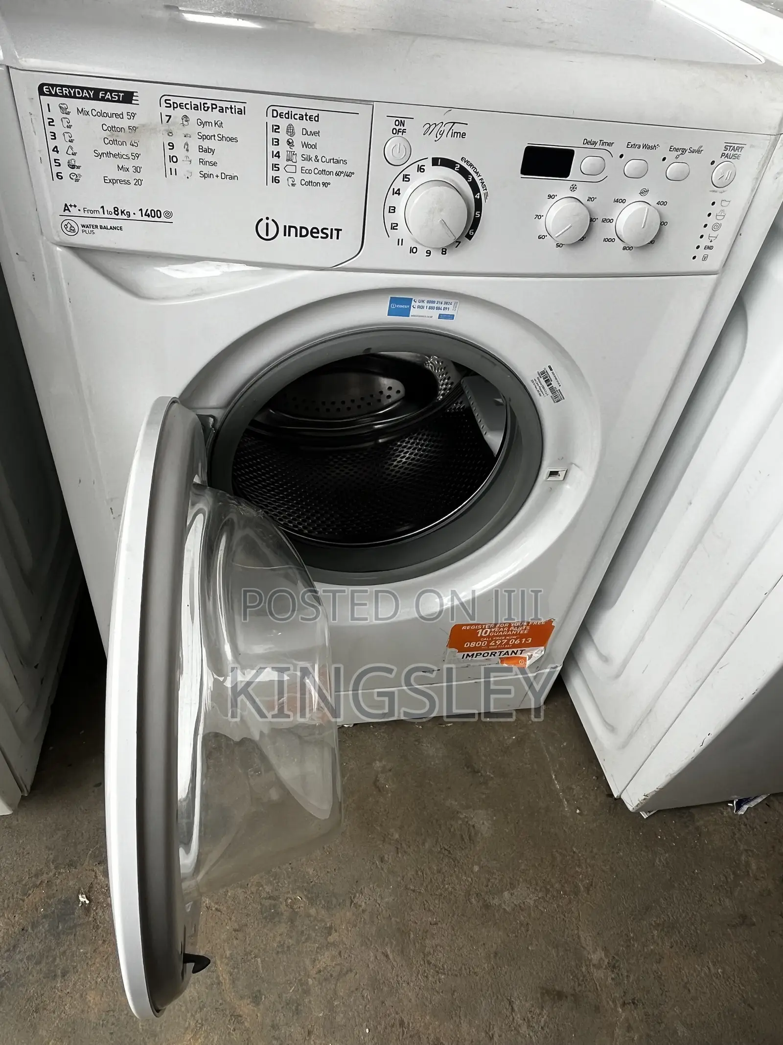 INDESIT 8kg Wash and Spin Only