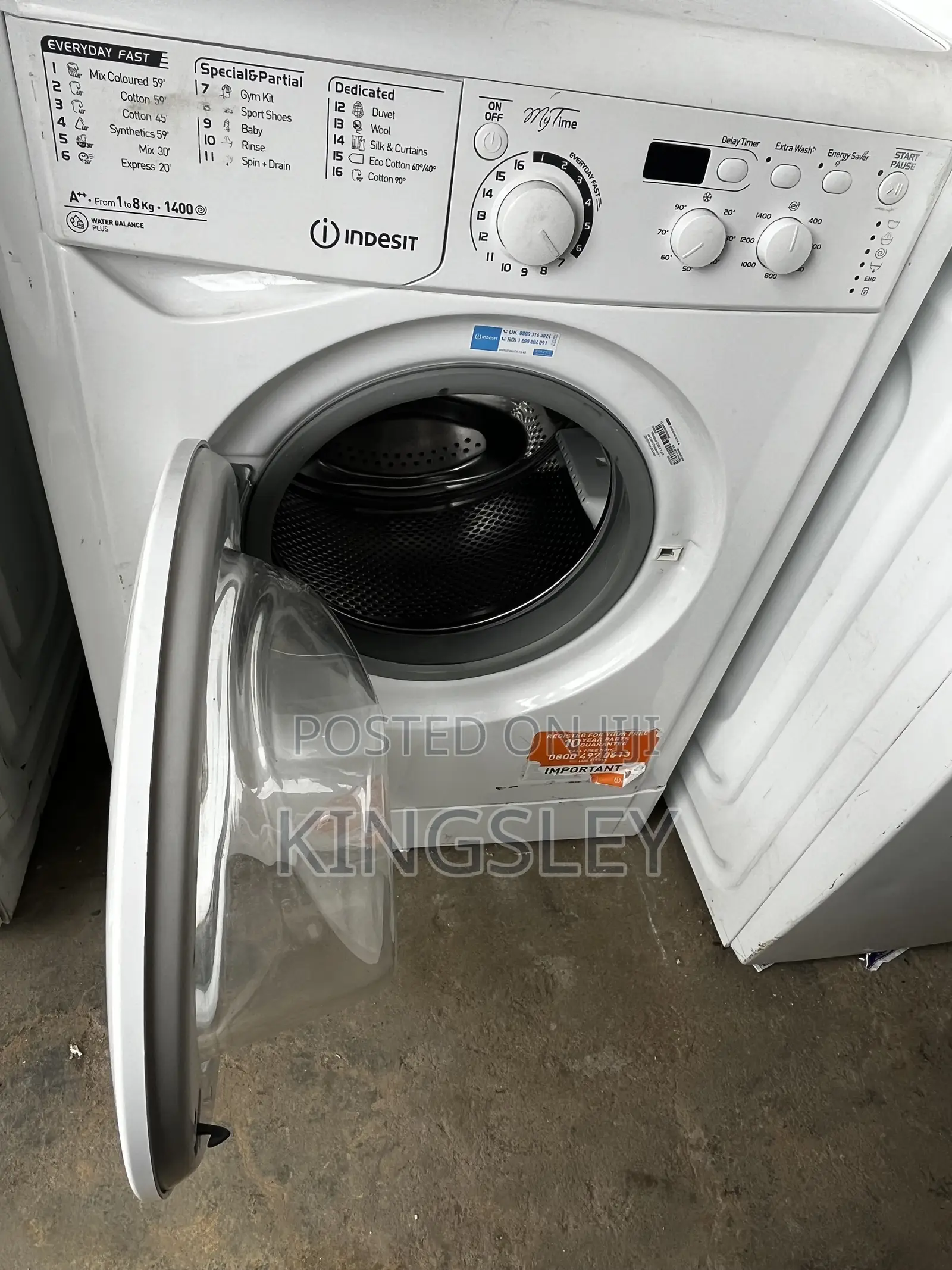 INDESIT 8kg Wash and Spin Only