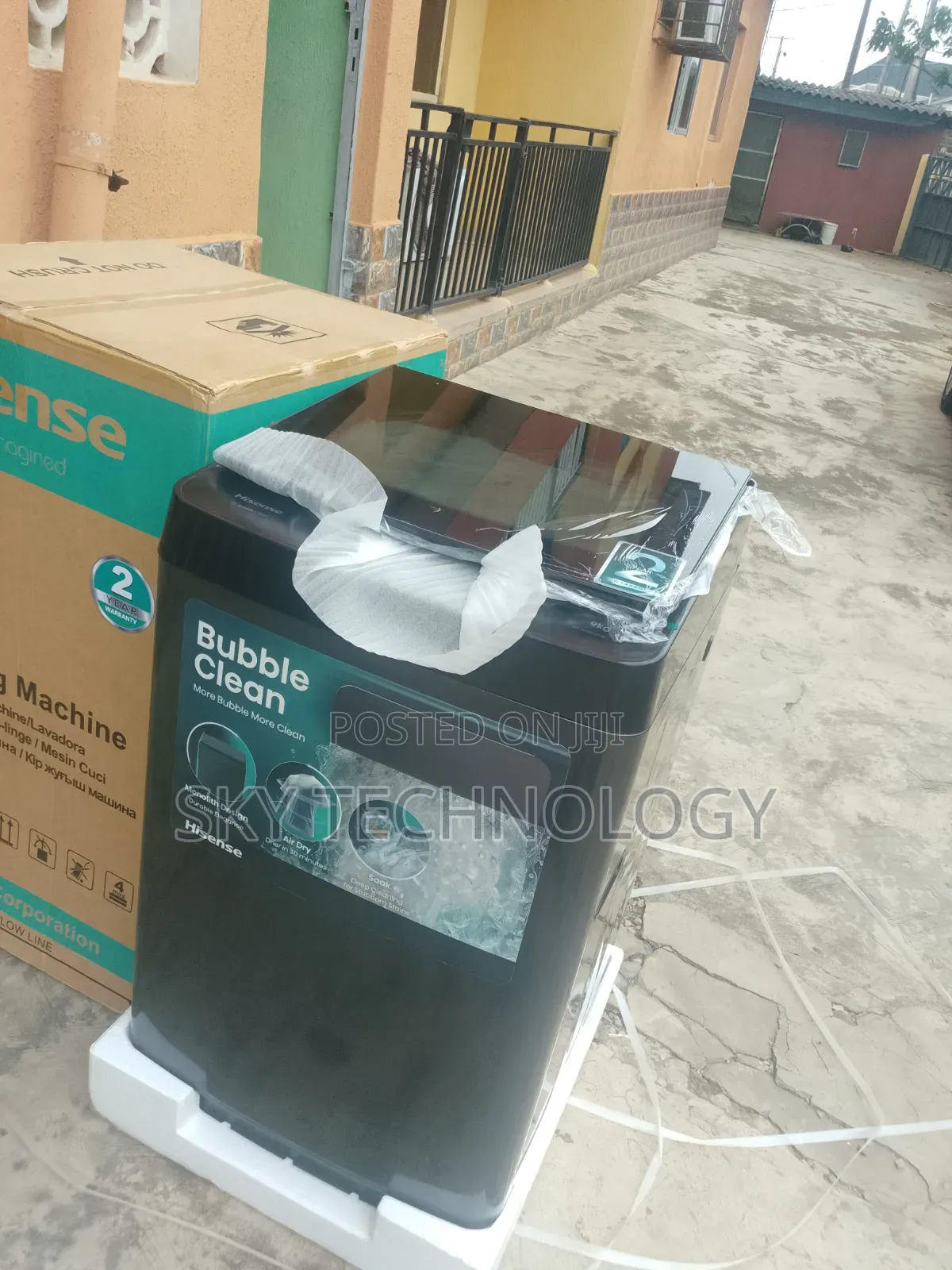 Hisense 9KG Automatic Washing Machine – Large Capacity Top Load