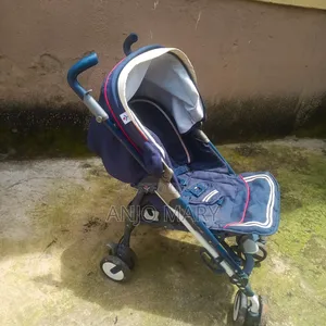 Baby Luxe Foldable Baby Stroller / Pram (Navy Blue)