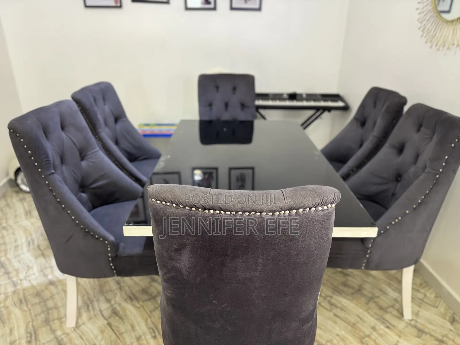 Luxury Velvet Sofa Set + Dining Table Chairs – Complete Set