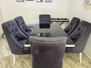 Luxury Velvet Sofa Set + Dining Table Chairs – Complete Set