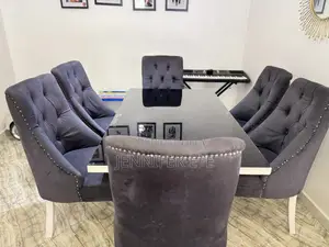 Luxury Velvet Sofa Set + Dining Table Chairs – Complete Set