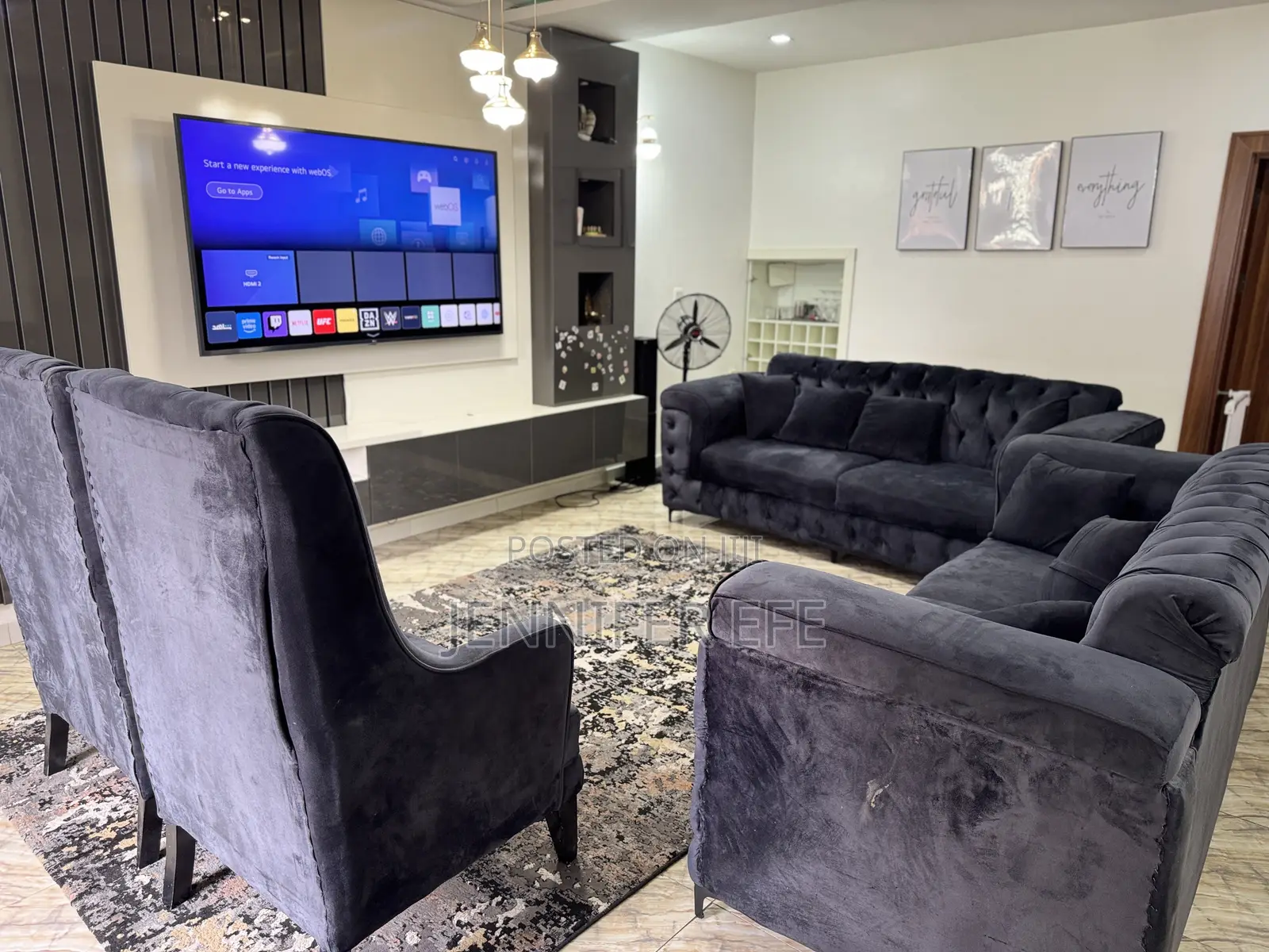 Luxury Velvet Sofa Set + Dining Table Chairs – Complete Set