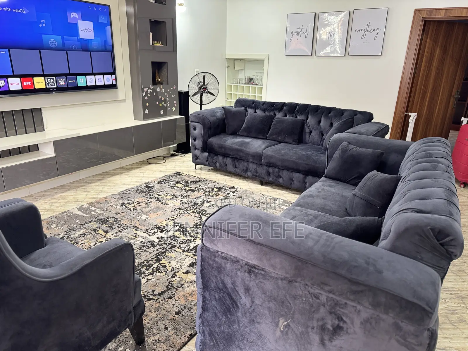 Luxury Velvet Sofa Set + Dining Table Chairs – Complete Set