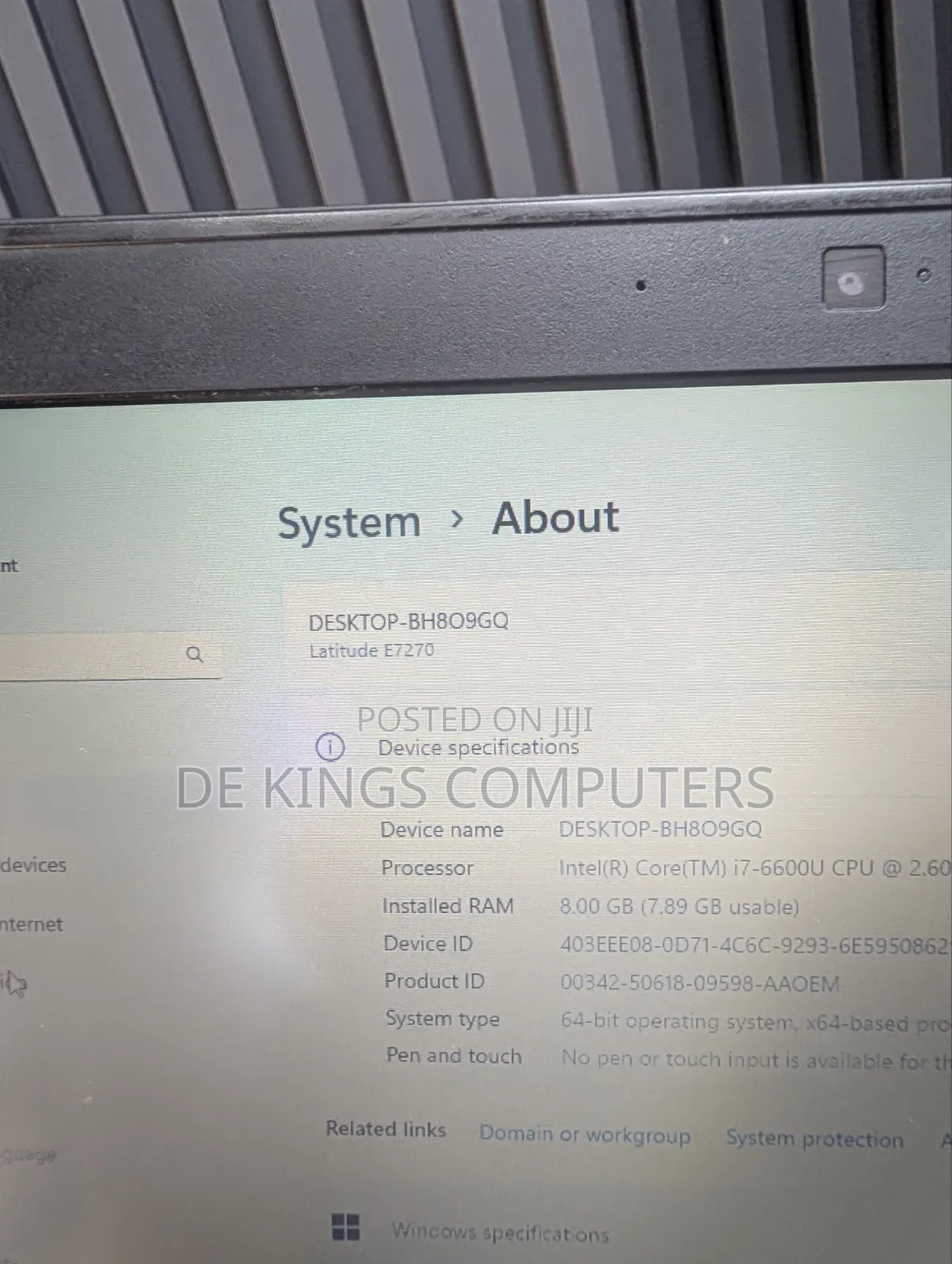 Laptop Dell Latitude E7270 8GB Intel Core i7 SSD 256GB