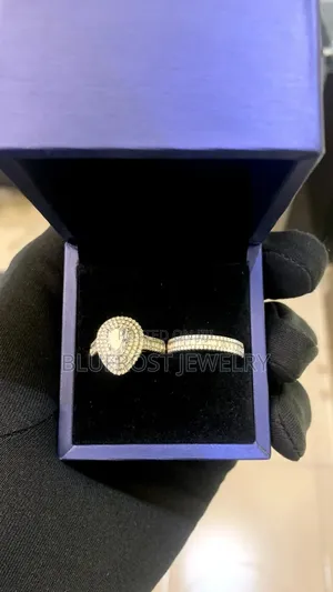 4.0ct VVS Moissanite Engagement and Wedding Ring Set