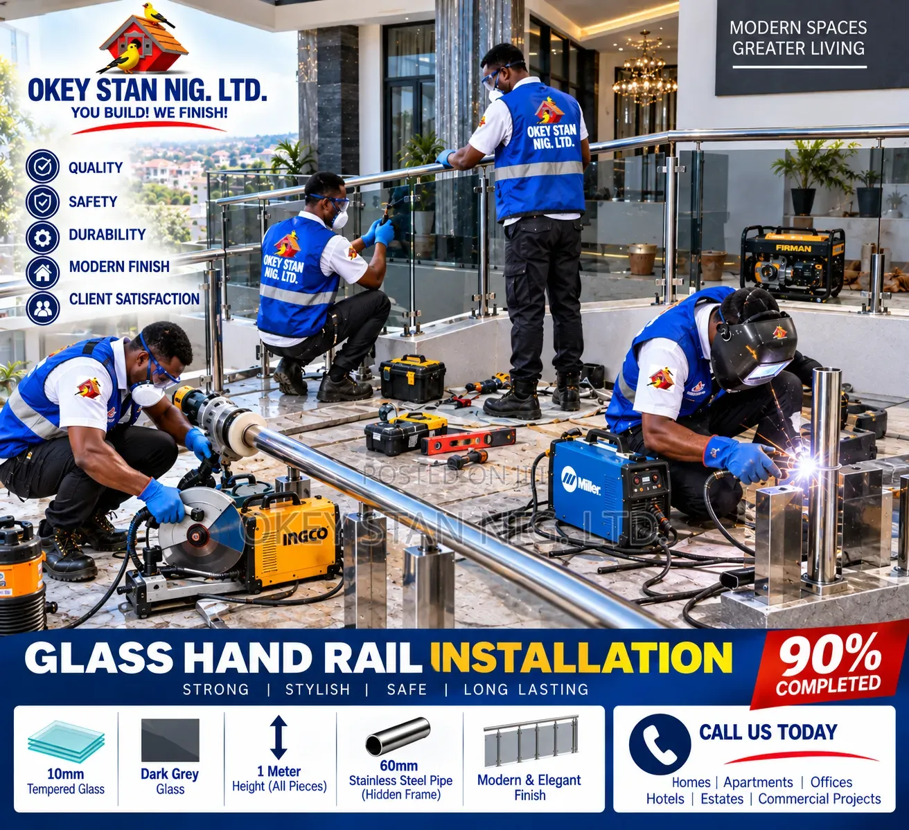Glass Hand Rail