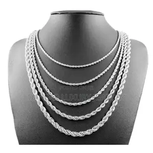 Twist Luxe Unisex Luxury Silver Chain