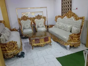 Quality Royal Sofa Chair by 8 Seaters With Center Table and 2 Stools
