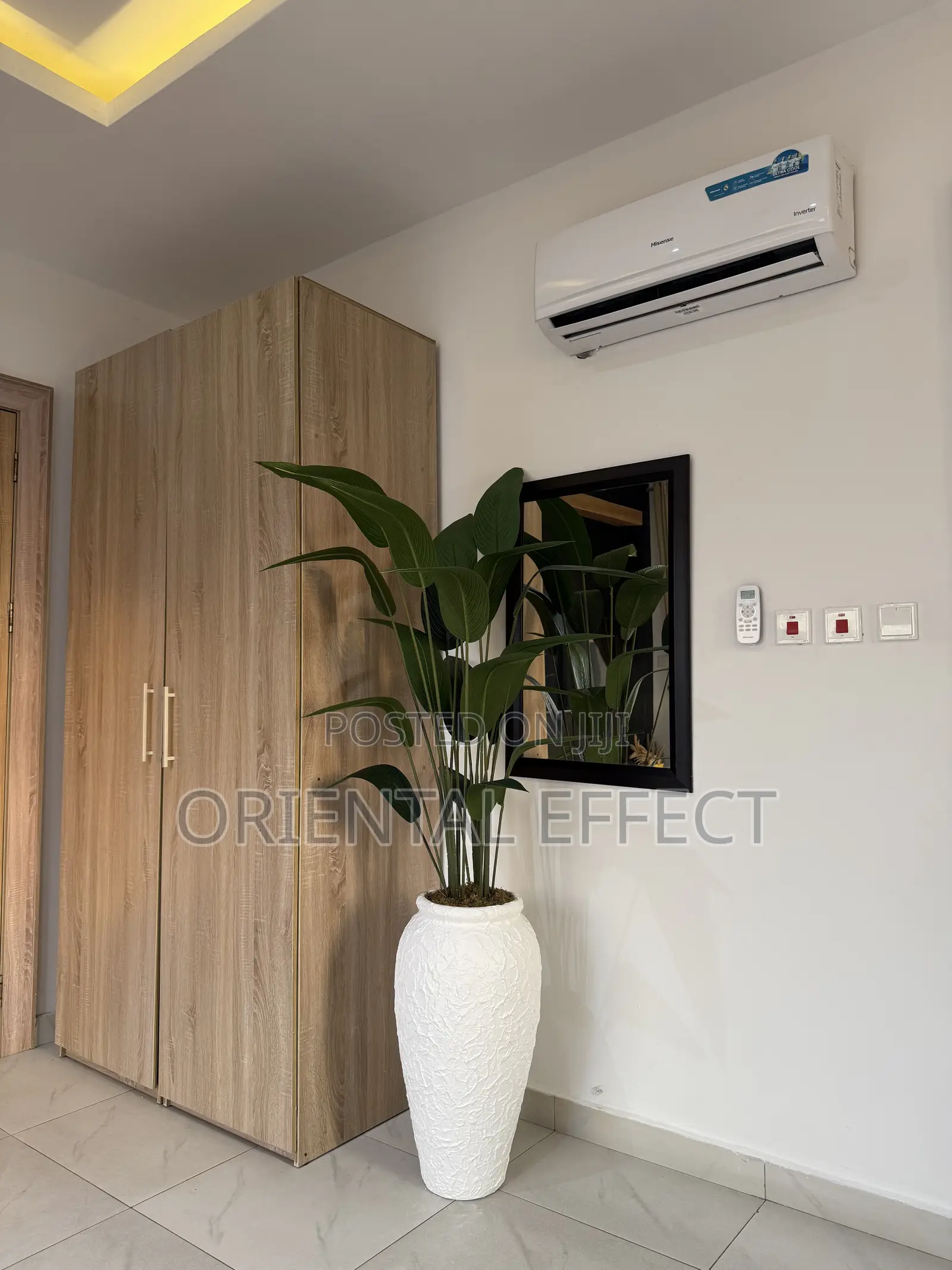 Artificial Palm Tree Nigeria | Textured White Small Nyx Pot
