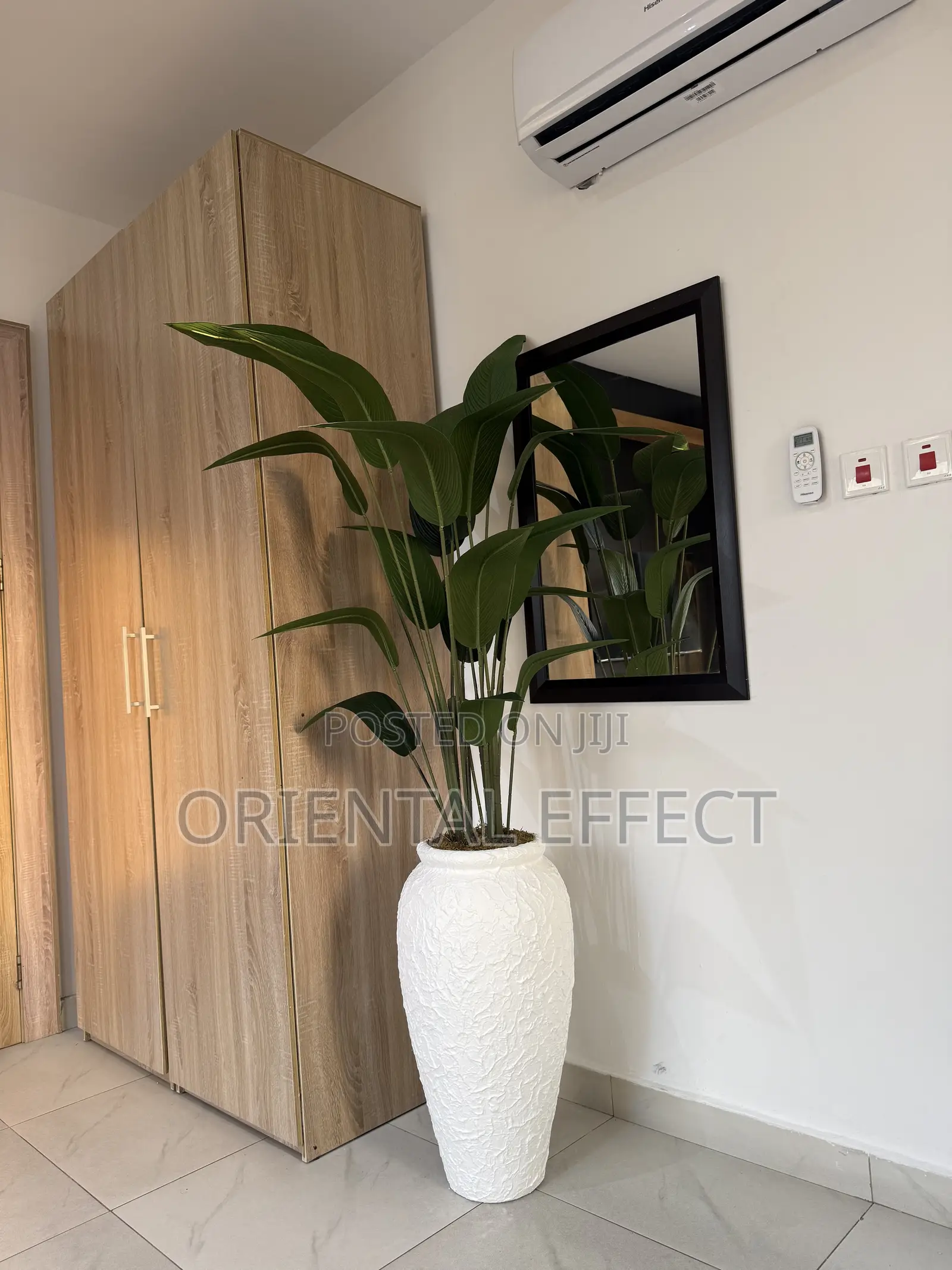 Artificial Palm Tree Nigeria | Textured White Small Nyx Pot