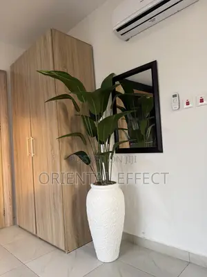 Artificial Palm Tree Nigeria | Textured White Small Nyx Pot