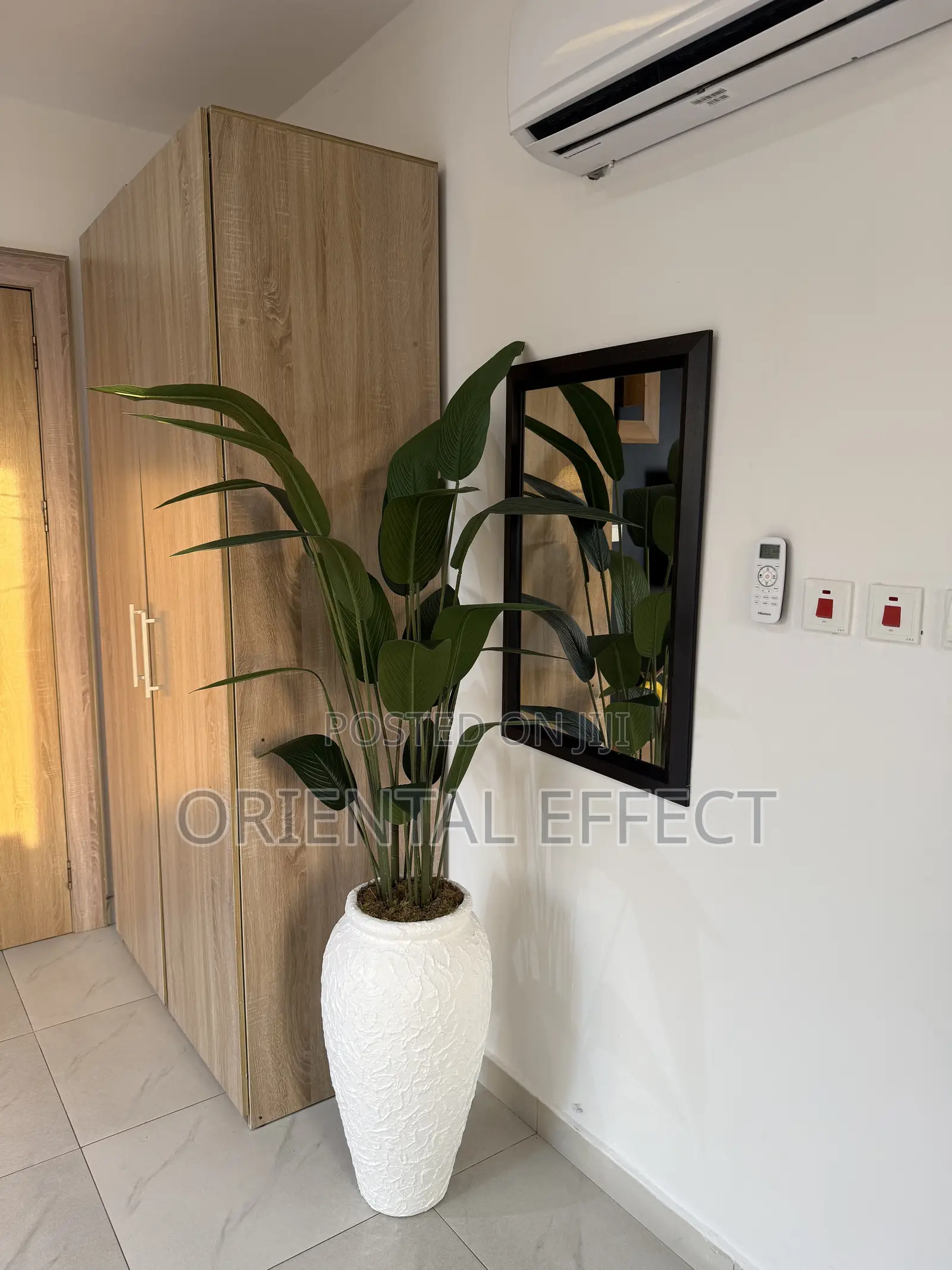 Artificial Palm Tree Nigeria | Textured White Small Nyx Pot