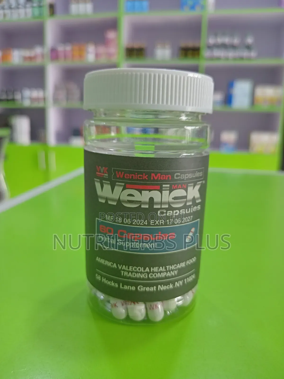 WENICK CAPSULES (Treats Erectile Dysfunction)