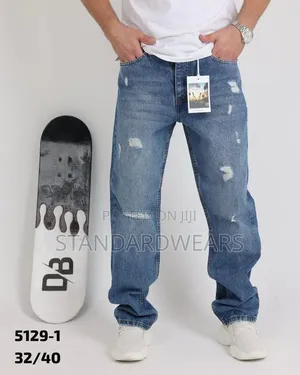 Distressed Denim Jeans