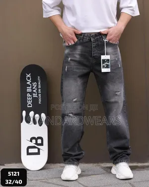 Distressed Denim Jeans