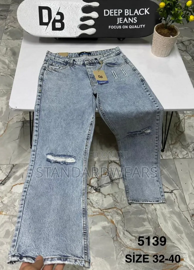 Distressed Denim Jeans