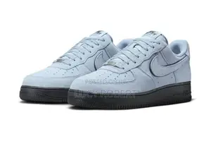 Original Nike Air Force 1 Light Armory Blue With Chunky Lace