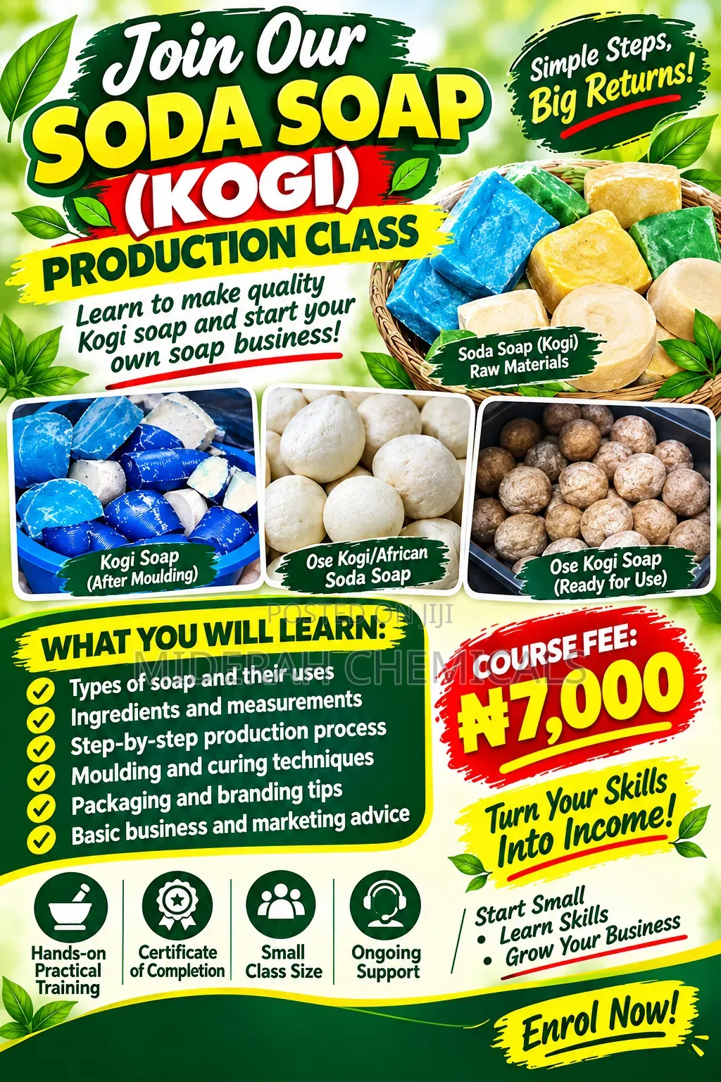 Soda/ Kogi Soap Production