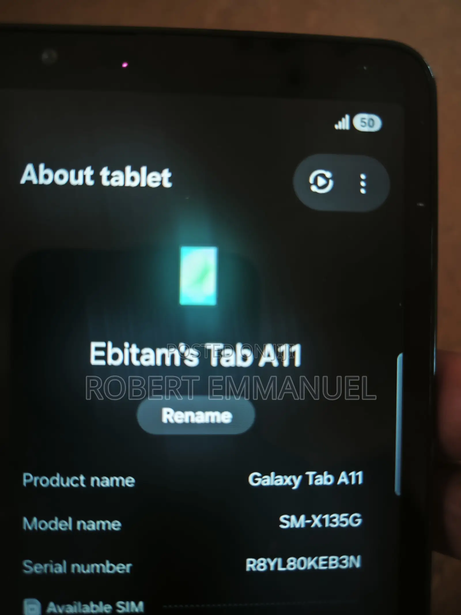 New Samsung Galaxy Tab A11 64 GB Silver