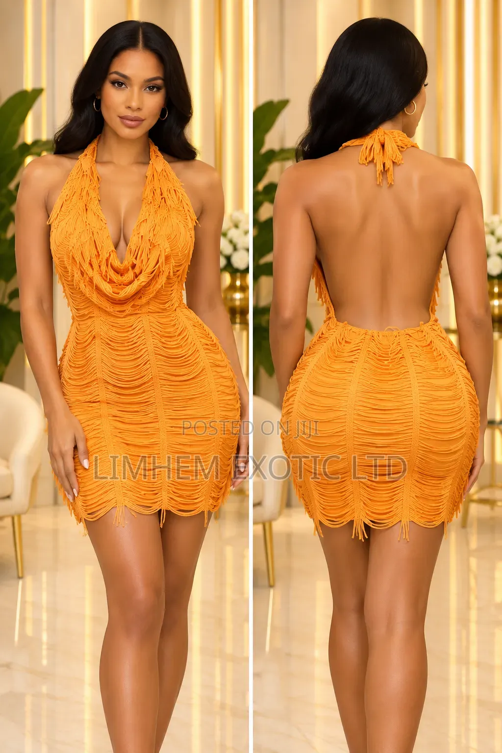 Backless Mini Dress