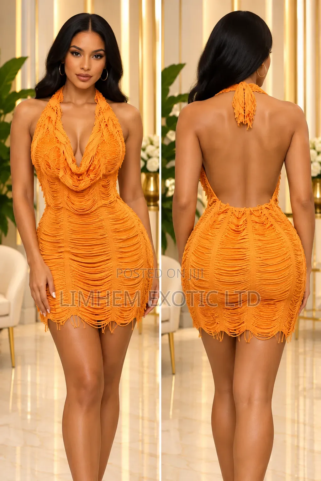 Backless Mini Dress