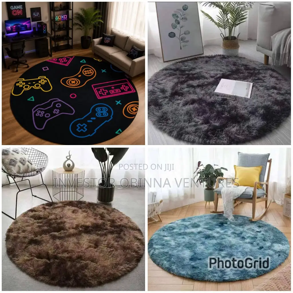 Fluffy Round Shaggy Area Rug