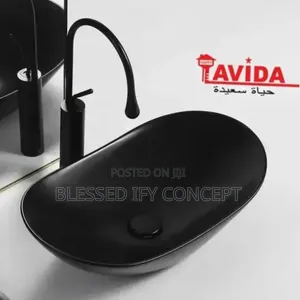 High Quality Luxury Black Countertop Wash Hand Basin