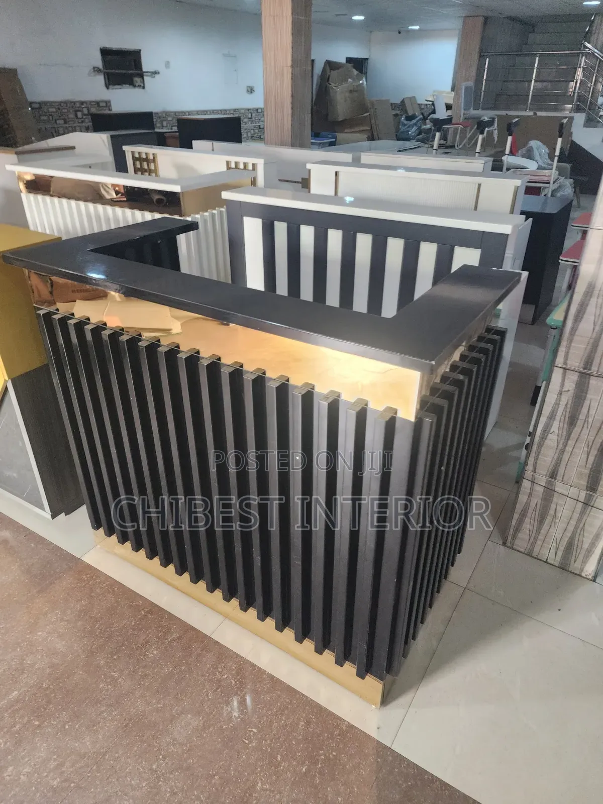 Receptionist Desk Available in Different Colours.