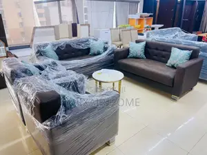 Luxury Dark Brown Sofa Set